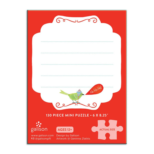 Festive Friends 130 Piece Mini Jigsaw Puzzle by Galison