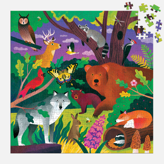 Forest Illuminated 500 Piece Glow in the Dark Puzzle by Galison - 7