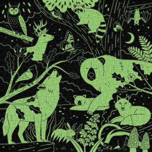 Forest Illuminated 500 Piece Glow in the Dark Puzzle by Galison - 4