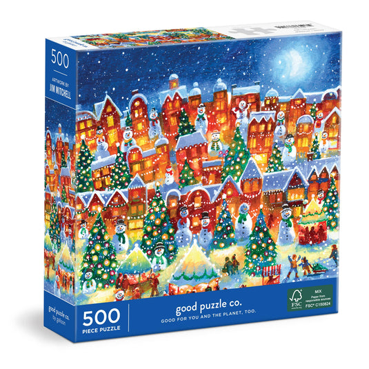 Little Town Lights 500 Piece Jigsaw Puzzle by Galison