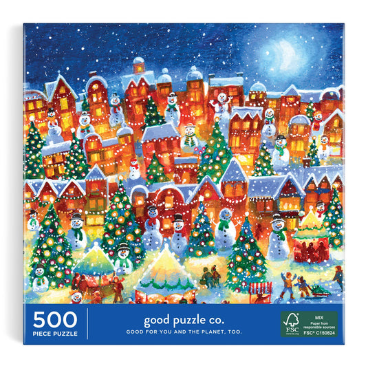 Little Town Lights 500 Piece Jigsaw Puzzle by Galison