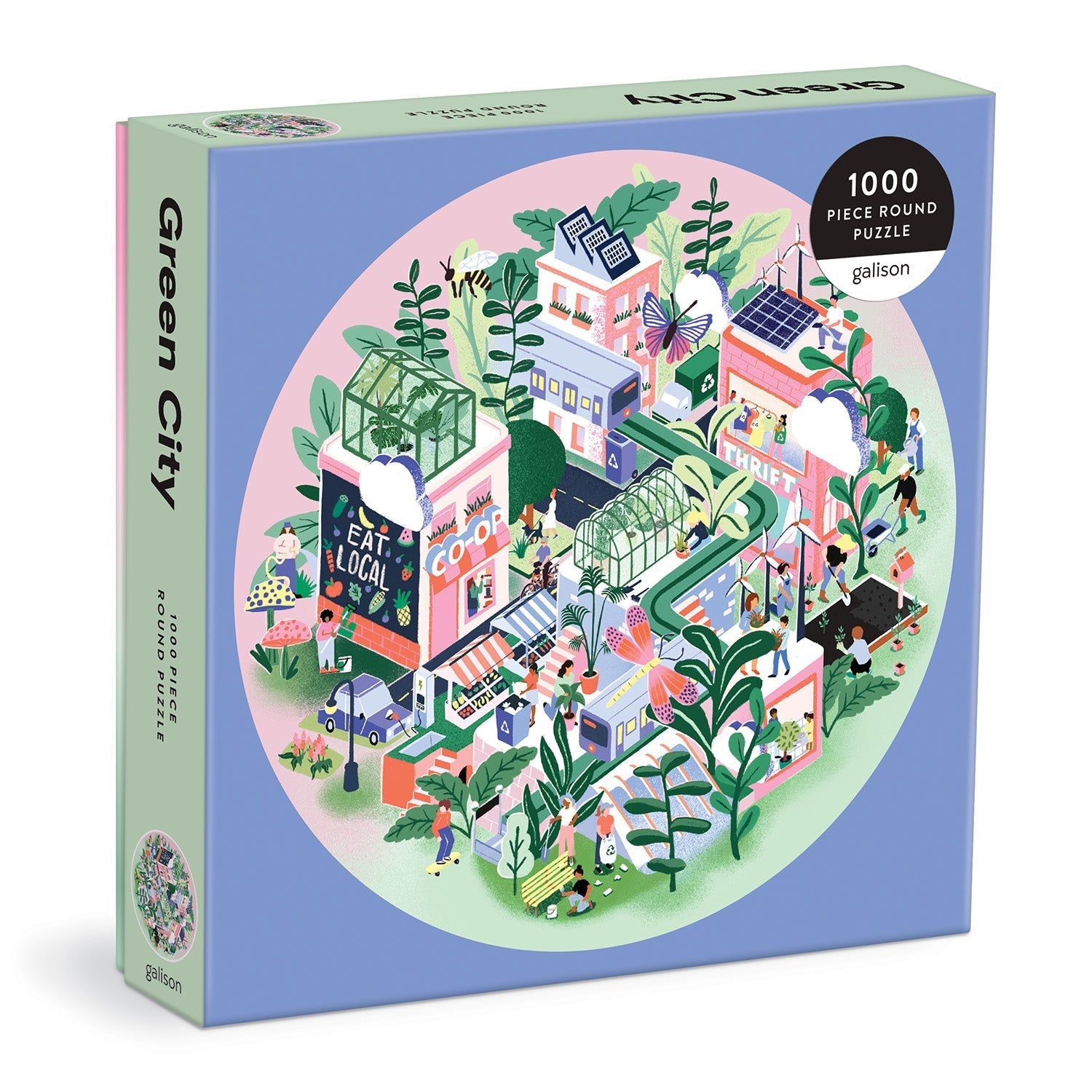 Green City 1000 Piece Jigsaw Puzzle by Galison