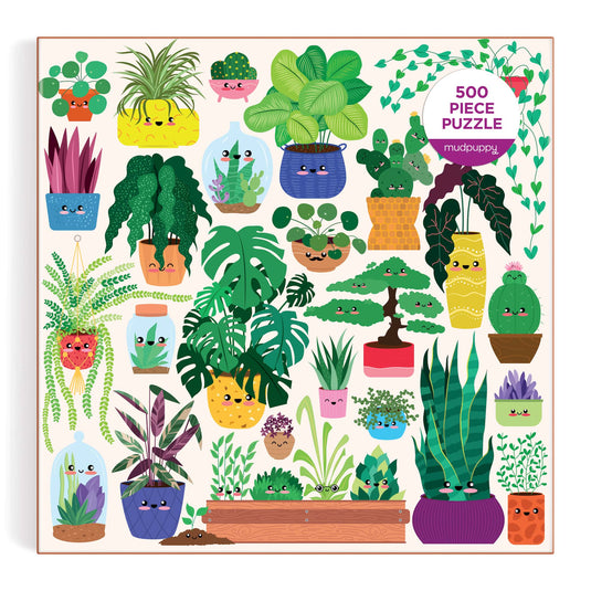 Happy Plants 500 Piece Family Puzzle by Galison - 2