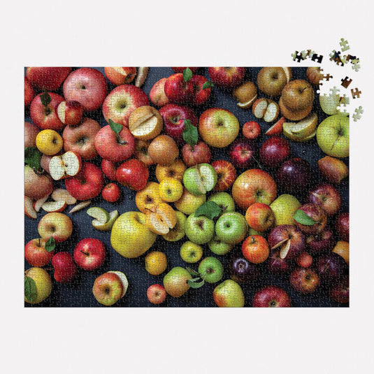 Heirloom Apples 1000 Piece Jigsaw Puzzle by Galison - 4