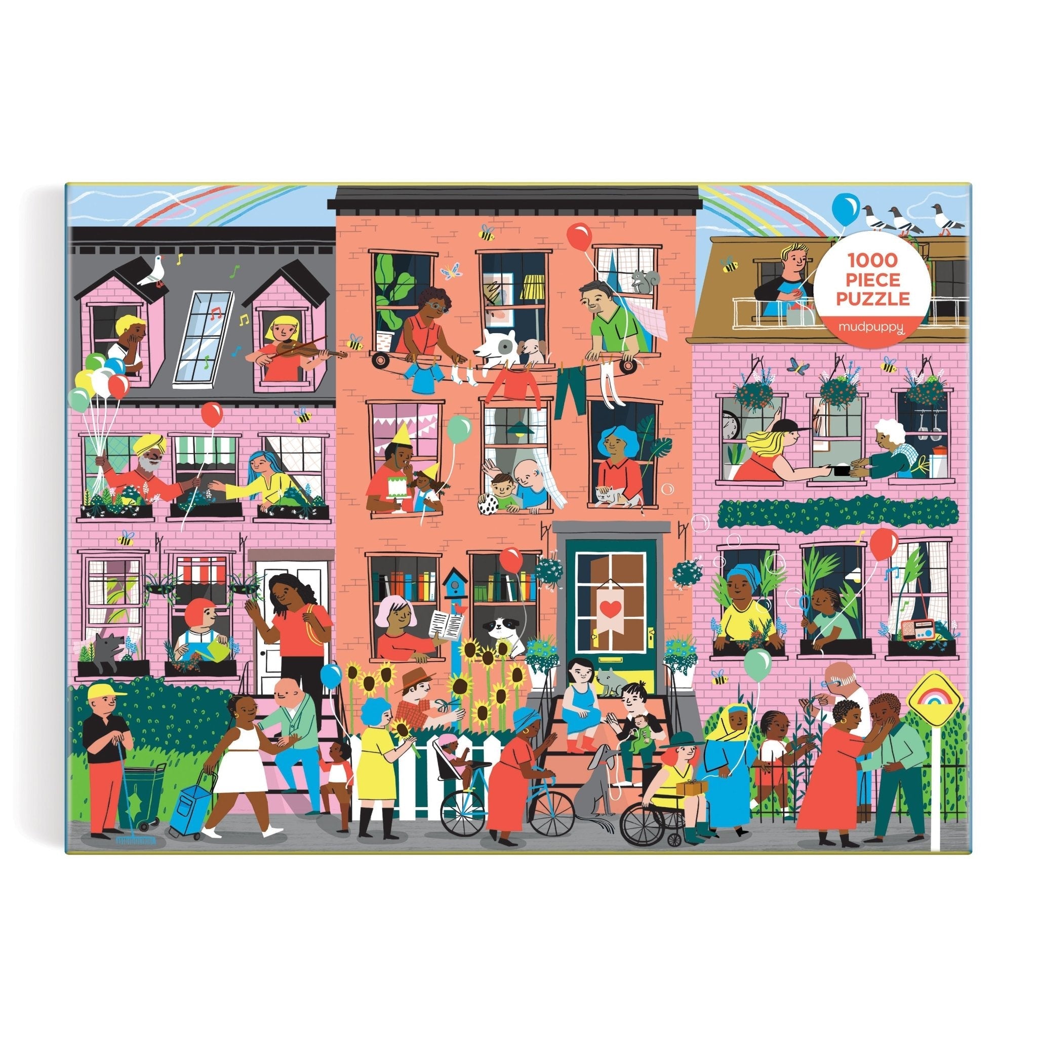 Hey Neighbors! 1000 Piece Family Puzzle by Galison