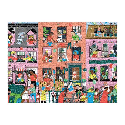 Hey Neighbors! 1000 Piece Family Puzzle by Galison - 5