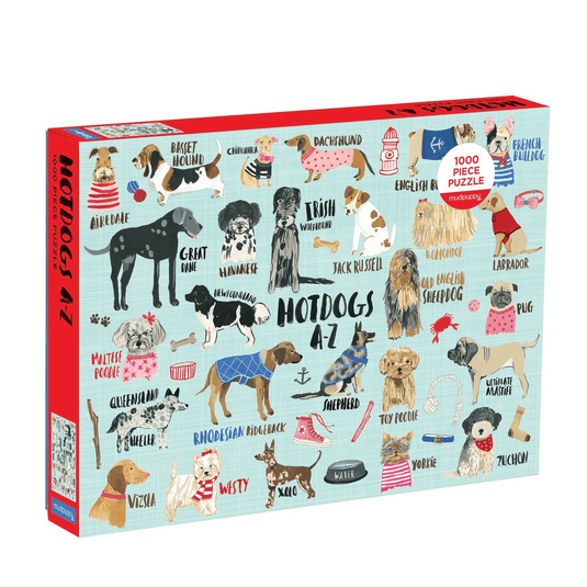 Hot Dogs A-Z 1000 Piece Puzzle by Galison - 1