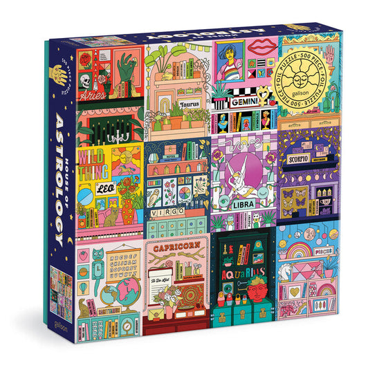 House of Astrology 500 Piece Jigsaw Puzzle by Galison - 1