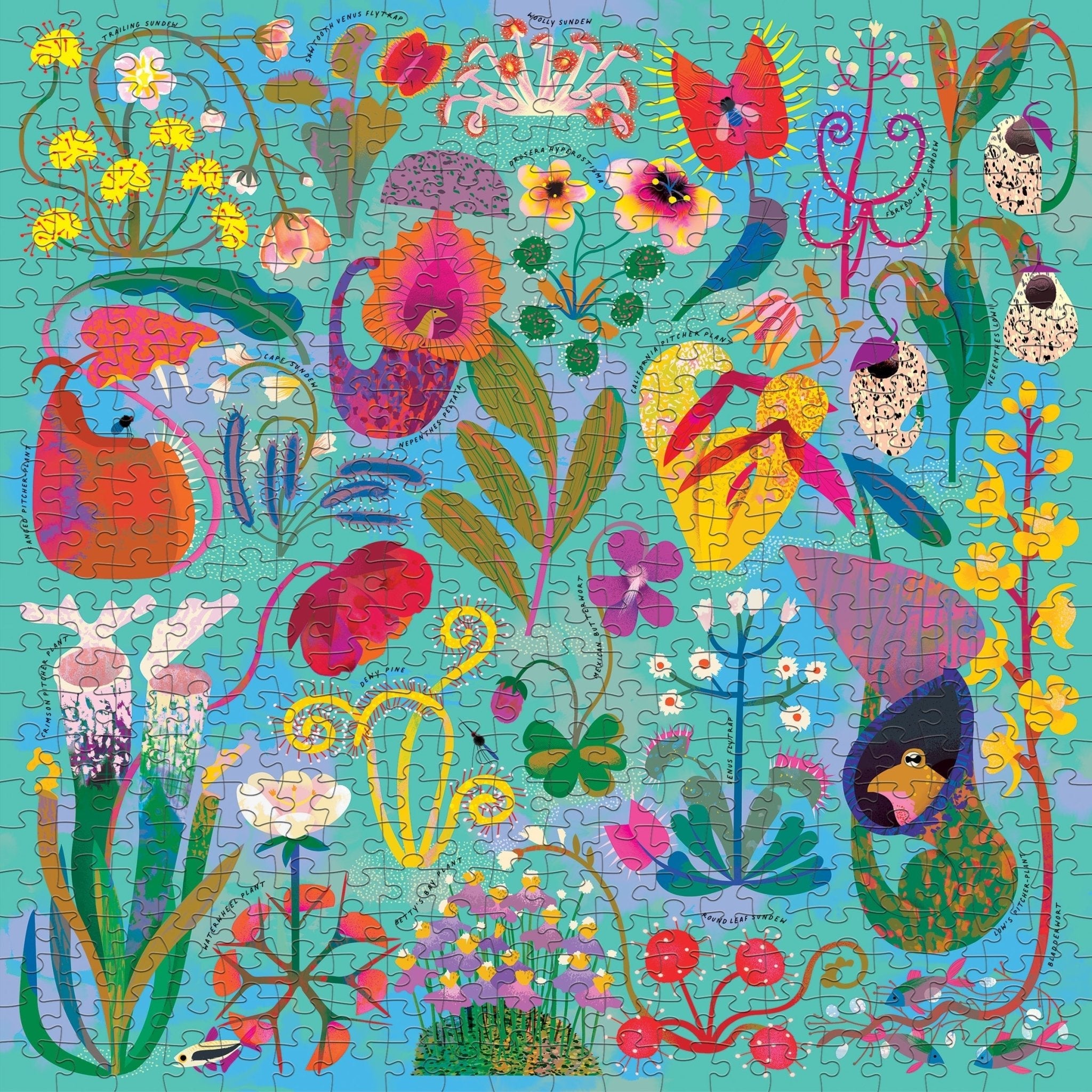Hungry Plants 500 Piece Family Puzzle by Galison