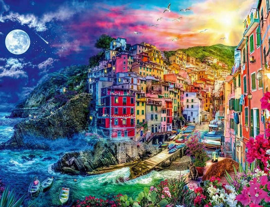 Colorful Cinque Terre 2000 Piece Jigsaw Puzzle by Ravensburger - 2