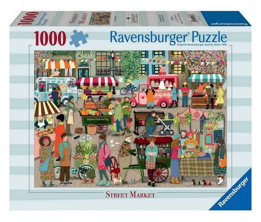 Street Market 1000 Piece Jigsaw Puzzle by Ravensburger - 1