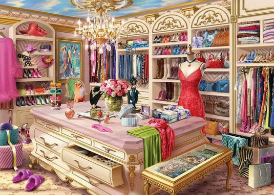 The Coveted Closet 1000 Piece Jigsaw Puzzle by Ravensburger - 2