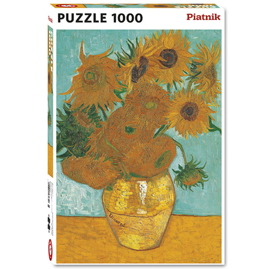 Sunflowers (Van Gogh) 1000 Piece Jigsaw Puzzle by Piatnik - 1