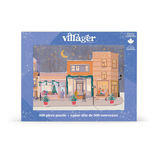 Holiday Streets 500 Piece Puzzle by Villager Puzzles