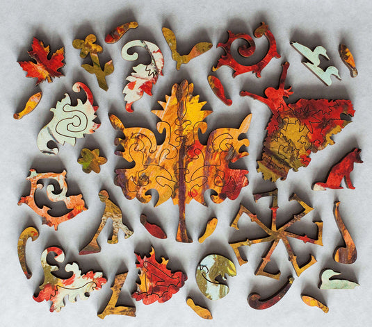 Soft Maple in Autumn by Tom Thomson 409 Piece Wooden Jigsaw Puzzle by Stumpcraft