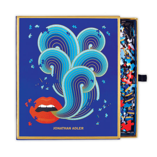 Lips 750 Piece Shaped Jigsaw Puzzle by Galison - 1