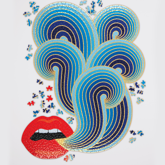 Lips 750 Piece Shaped Jigsaw Puzzle by Galison - 4