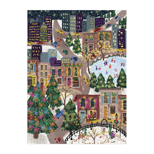 Sparkling City 1000 Piece Jigsaw Puzzle by Galison - 3