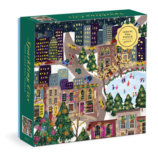 Sparkling City 1000 Piece Jigsaw Puzzle by Galison - 1