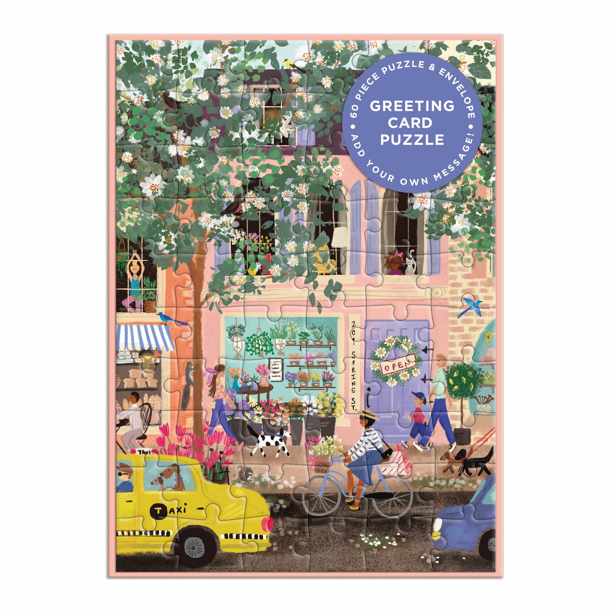 Spring Street 60 Piece Jigsaw Puzzle by Galison