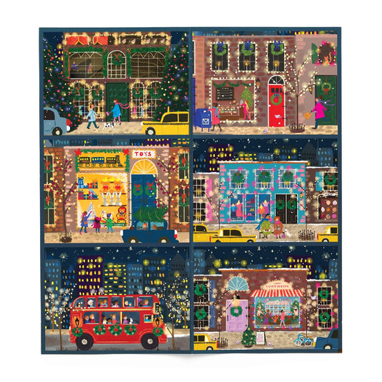 Joy Laforme 80 Piece 12 Days of Puzzles Holiday Countdown Advent Jigsaw Puzzle Calendar by Galison