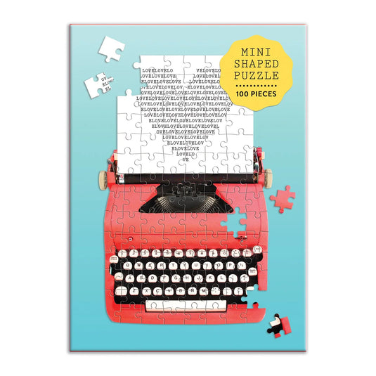 Just My Type Vintage Typewriter 100 Piece Mini Jigsaw Puzzle by Galison