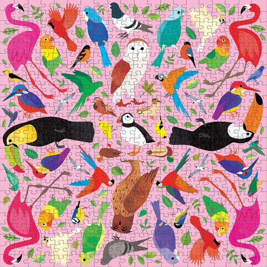 Kaleido-Birds 500 Piece Family Puzzle by Galison - 3