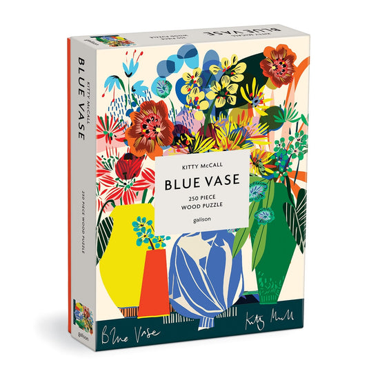Blue Vase 250 Piece Jigsaw Puzzle by Galison - 1
