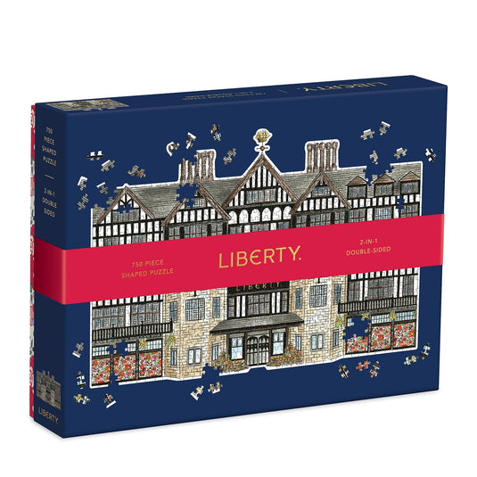Tudor Building 750 Piece Shaped Jigsaw Puzzle by Galison - 1