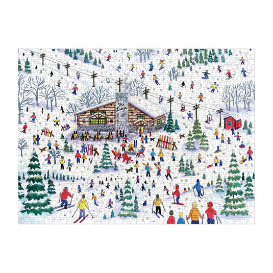 Apres Ski 1000 Piece Jigsaw Puzzle by Galison - 3