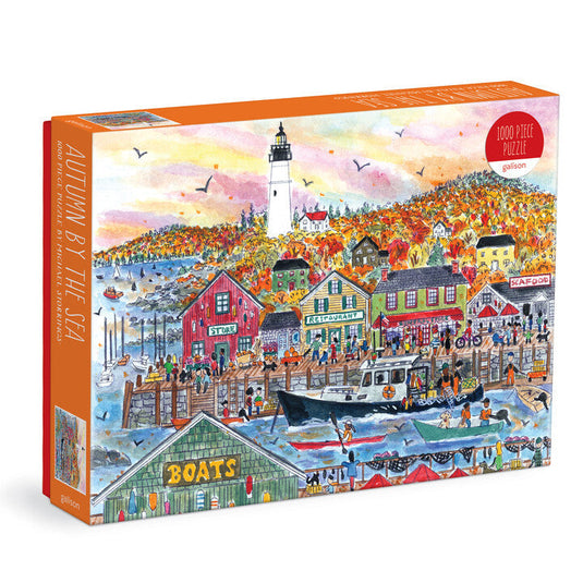 Autumn By the Sea 1000 Piece Jigsaw Puzzle by Galison - 1