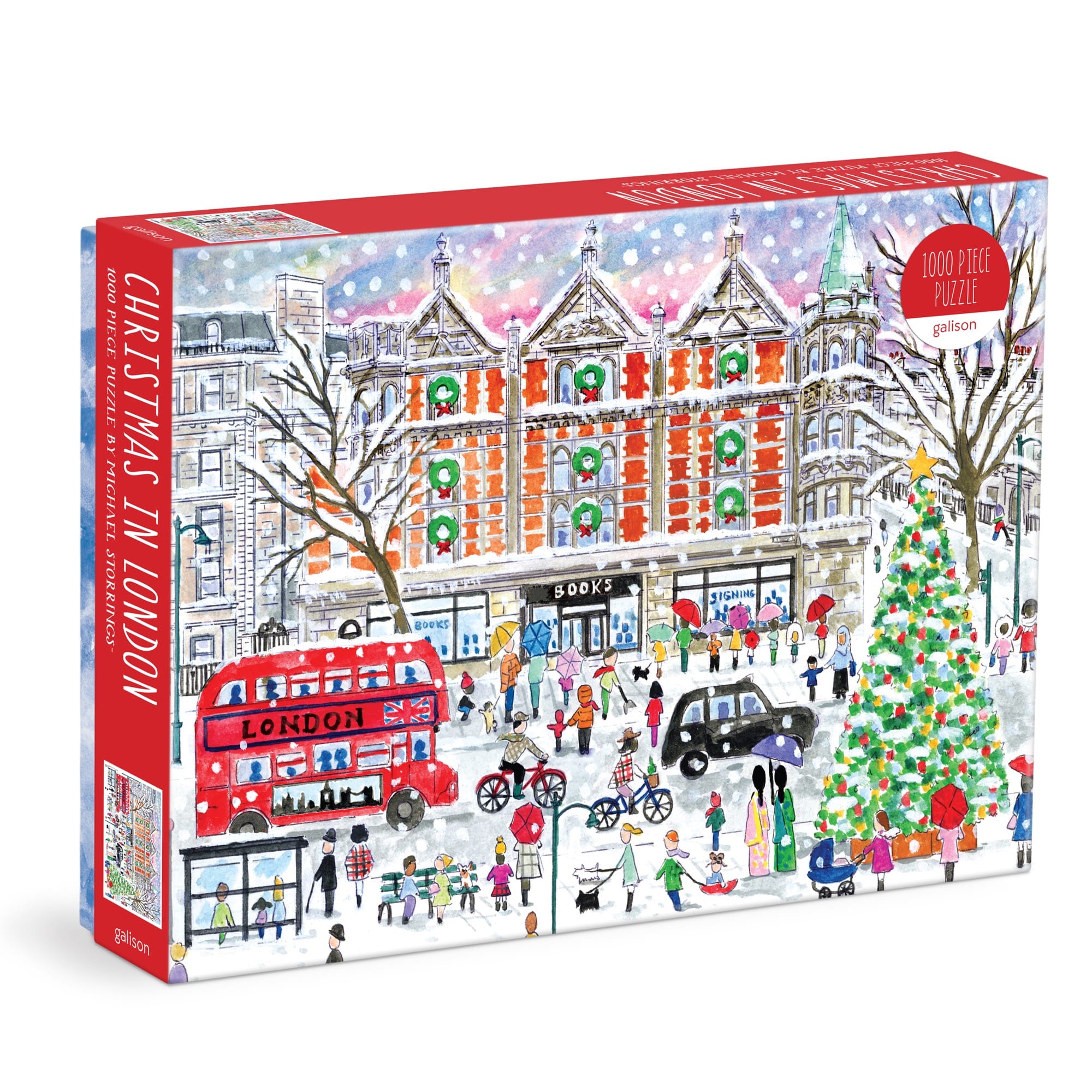 Christmas in London 1000 Piece Jigsaw Puzzle by Galison