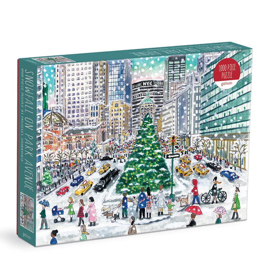 Snowfall on Park Avenue 1000 Piece Jigsaw Puzzle by Galison - 1