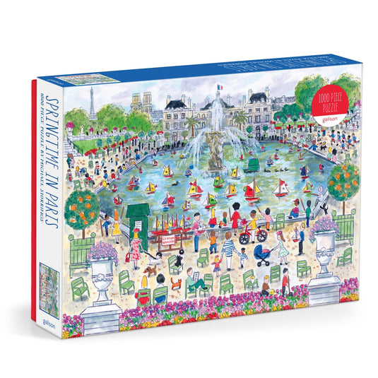 Springtime in Paris 1000 Piece Jigsaw Puzzle by Galison - 1