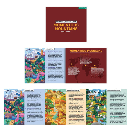 Momentous Mountains Science Puzzle Set by Galison - 6