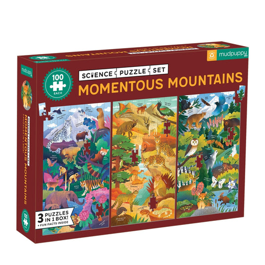 Momentous Mountains Science Puzzle Set by Galison - 1