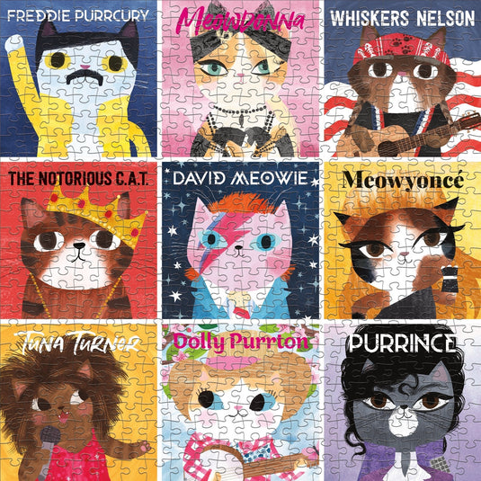 Music Cats 500 Piece Family Puzzle by Galison - 3