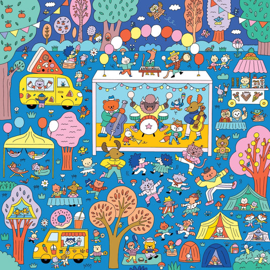 Music Festival 500 Piece Search and Find Family Puzzle by Galison - 4