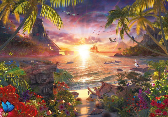 Paradise Sunset 18000 Piece Jigsaw Puzzle by Ravensburger - 2