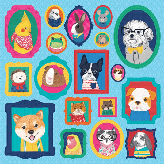 Pet Portraits 500 Piece Puzzle by Galison - 2