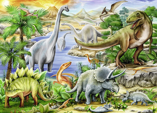 Prehistoric Life 60 Piece Jigsaw Puzzle by Ravensburger - 2