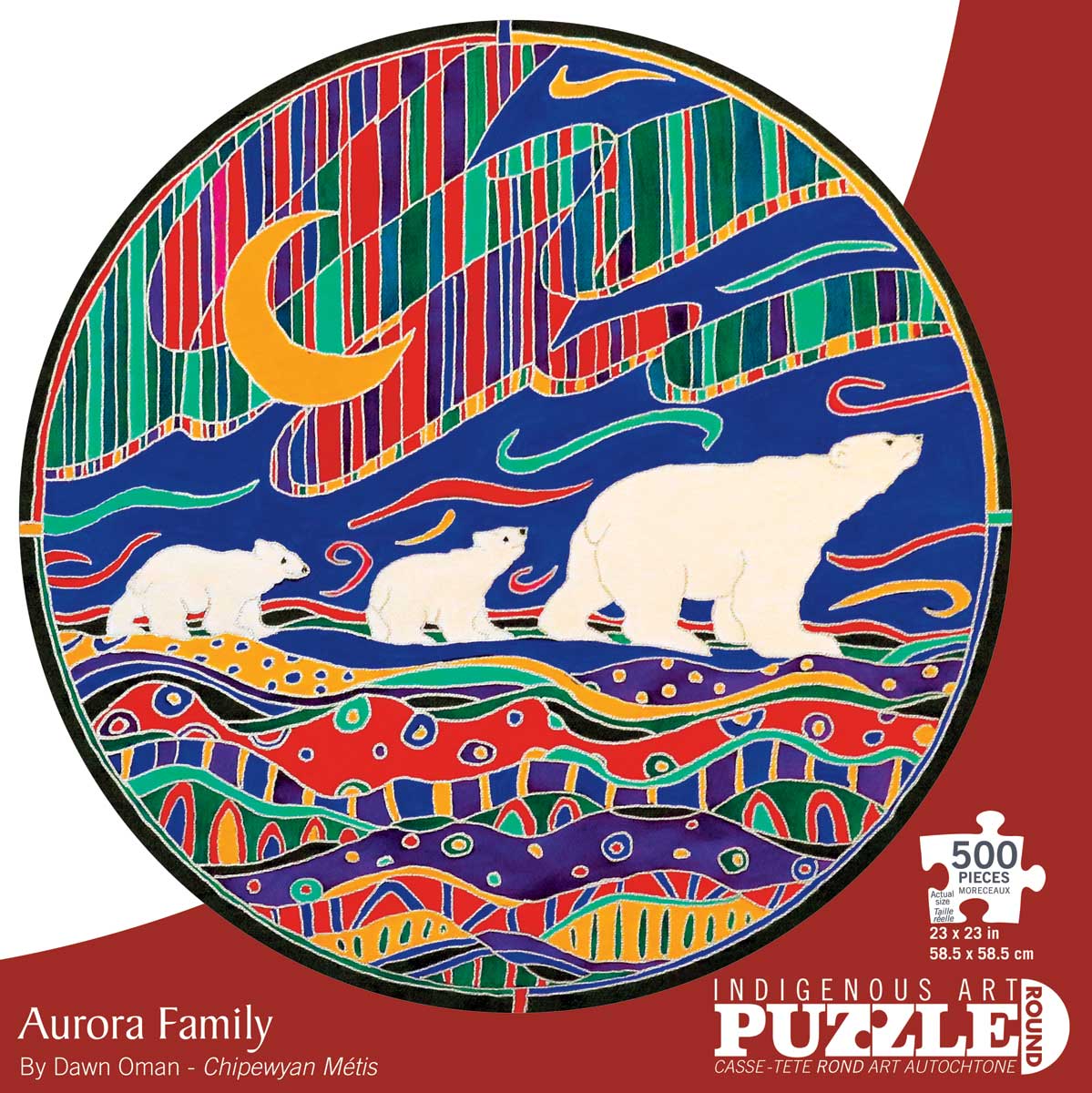 Aurora Family (Denesuline (Chipewyan) Tribe) 500 Piece Jigsaw Puzzle B
