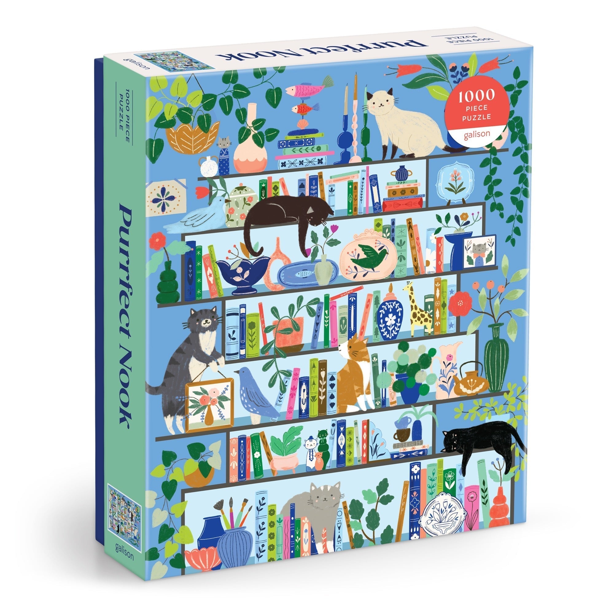 Purrfect Nook 1000 Piece Jigsaw Puzzle by Galison
