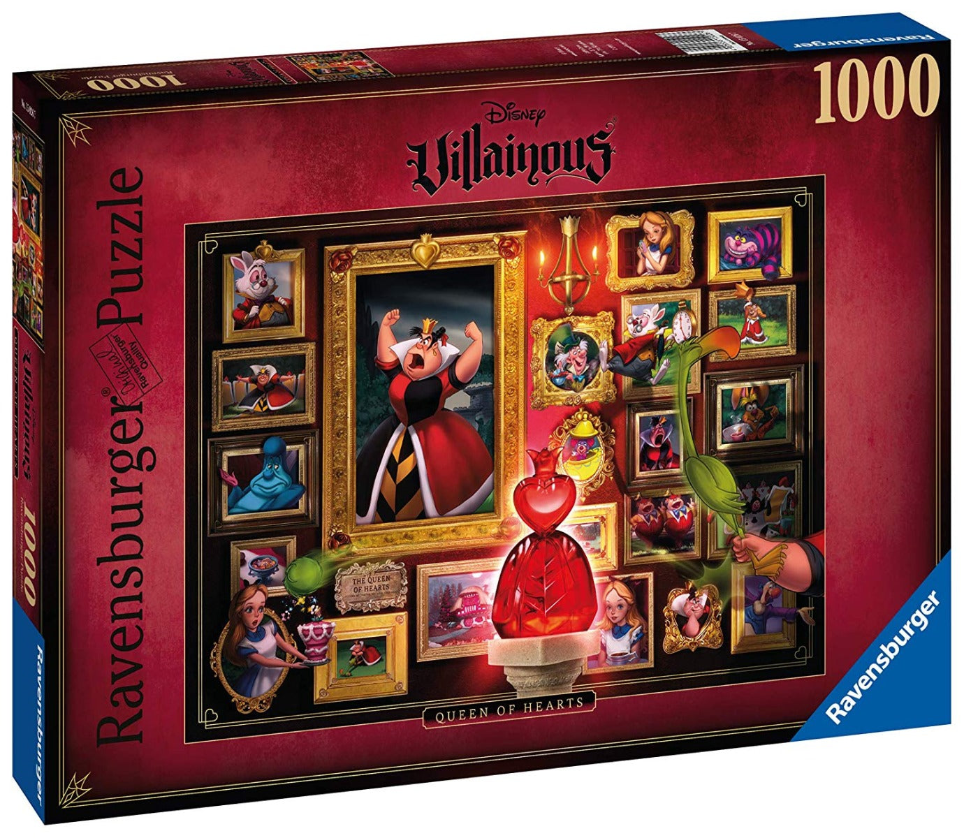 Disney Villainous: Queen Of Hearts 1000 Piece Jigsaw Puzzle by Ravensburger