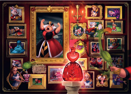 Disney Villainous: Queen Of Hearts 1000 Piece Jigsaw Puzzle by Ravensburger - 1