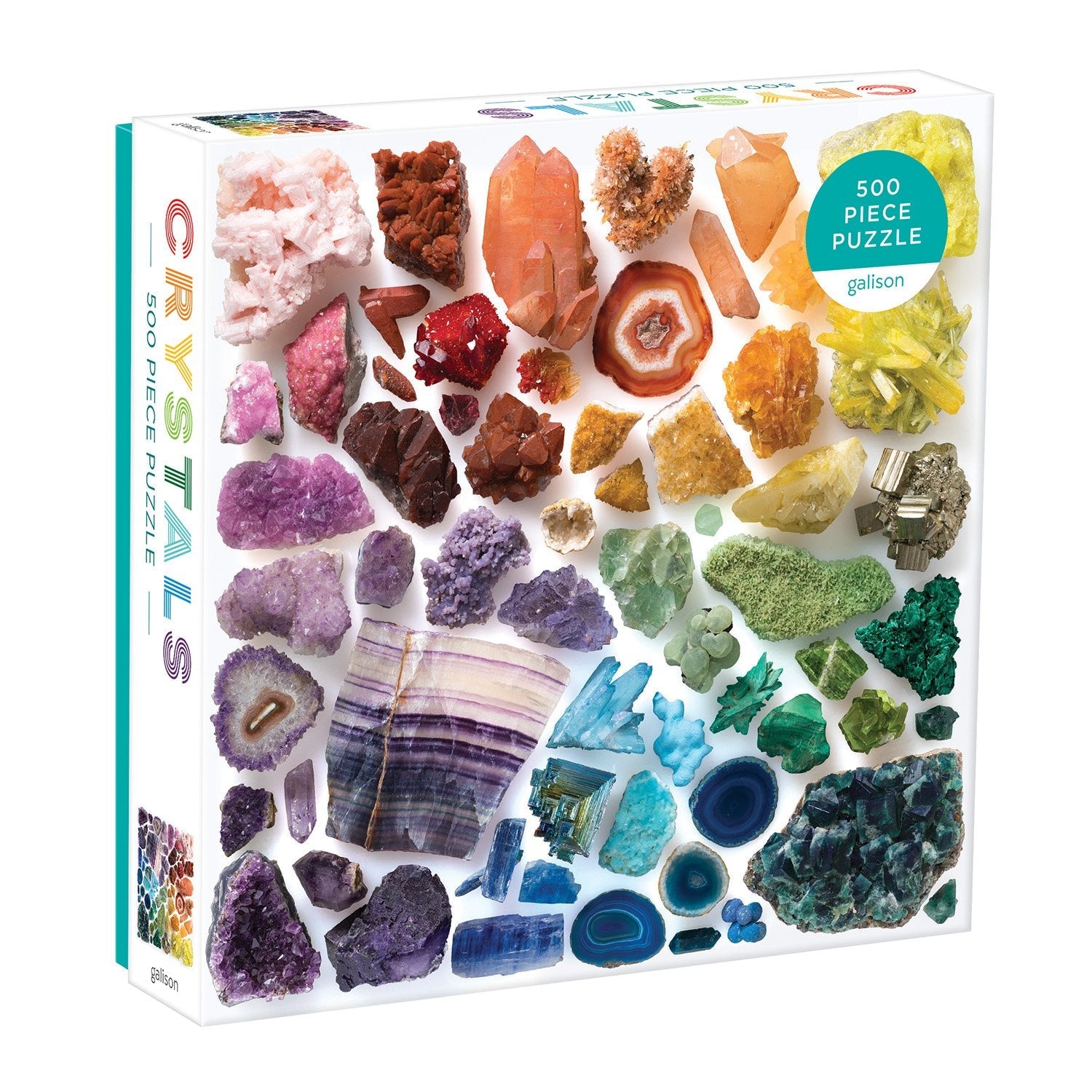 Rainbow Crystals 500 Piece Jigsaw Puzzle by Galison