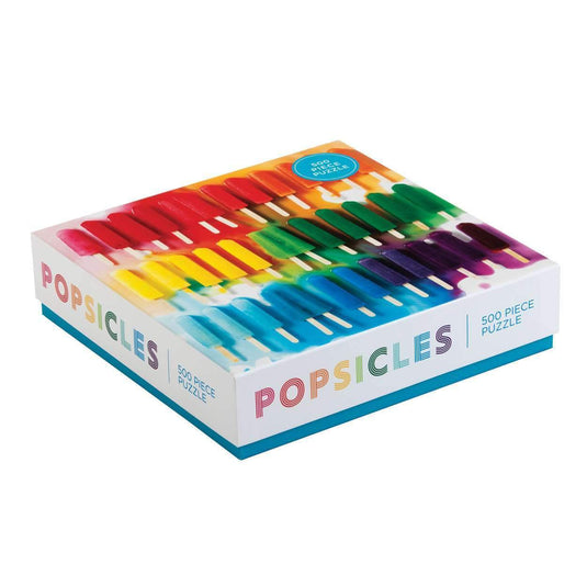 Rainbow Popsicles 500 Piece Jigsaw Puzzle by Galison