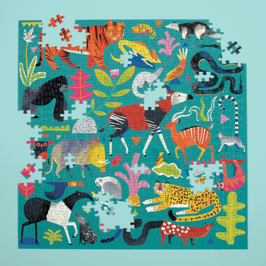 Rainforest Animals 500 Piece Family Puzzle by Galison - 3