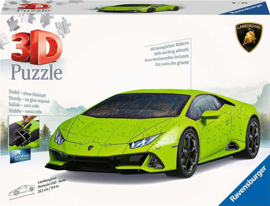 Lamborghini Huracan Verde 108 Piece 3D Puzzle by Ravensburger