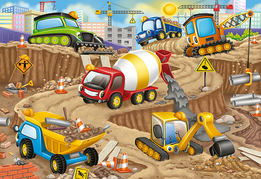 Construction Fun 24 Piece Floor Puzzle by Ravensburger - 1